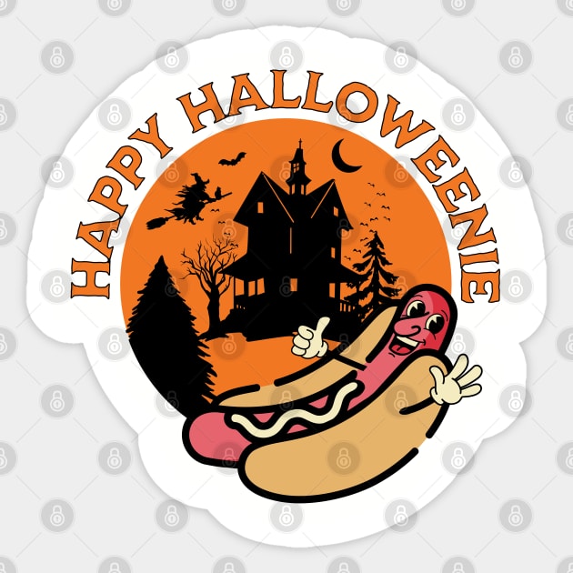 Happy Halloweenie Sticker by Distinct Designs NZ